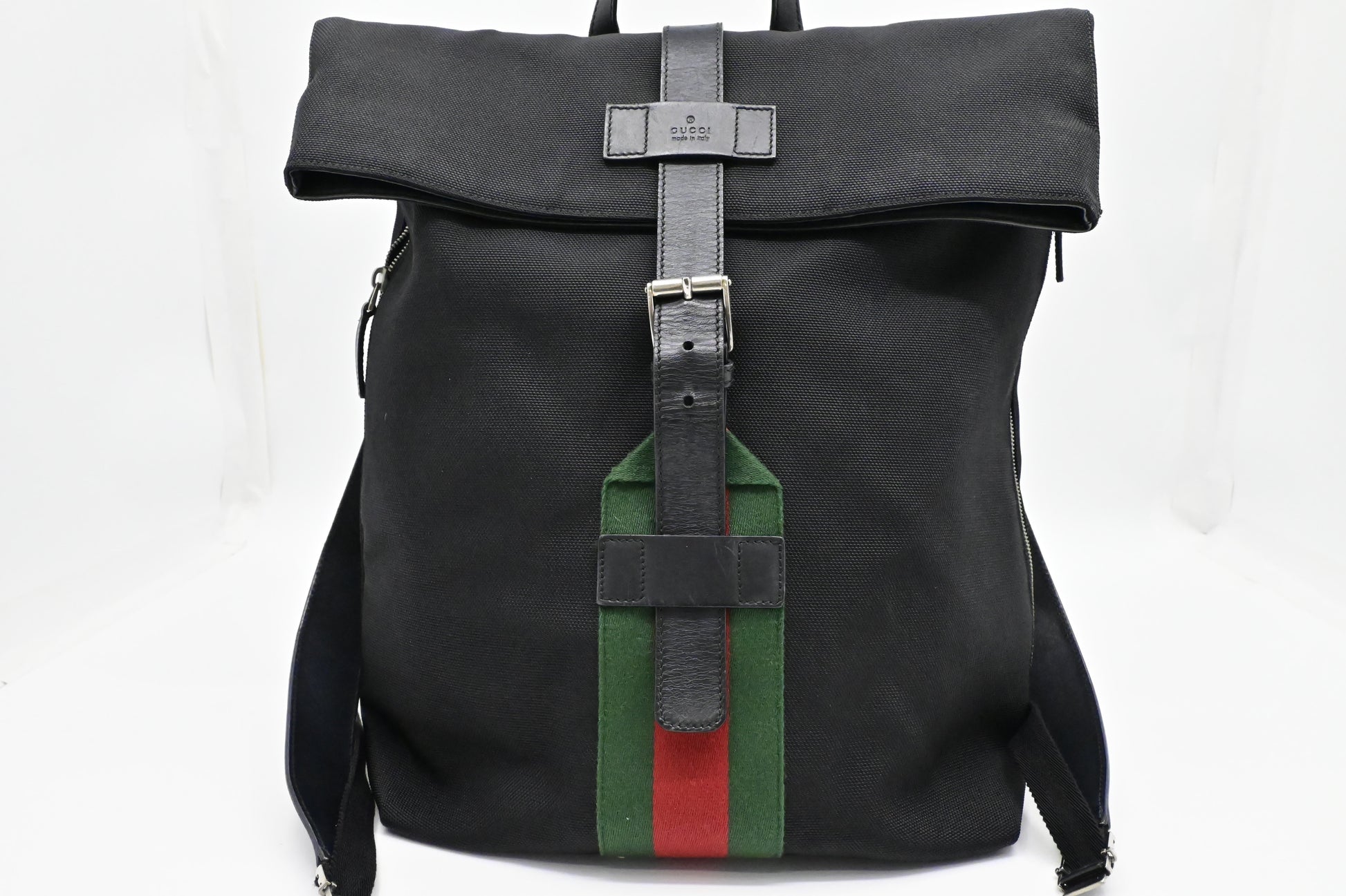 Gucci Web Techno Backpack Canvas Black