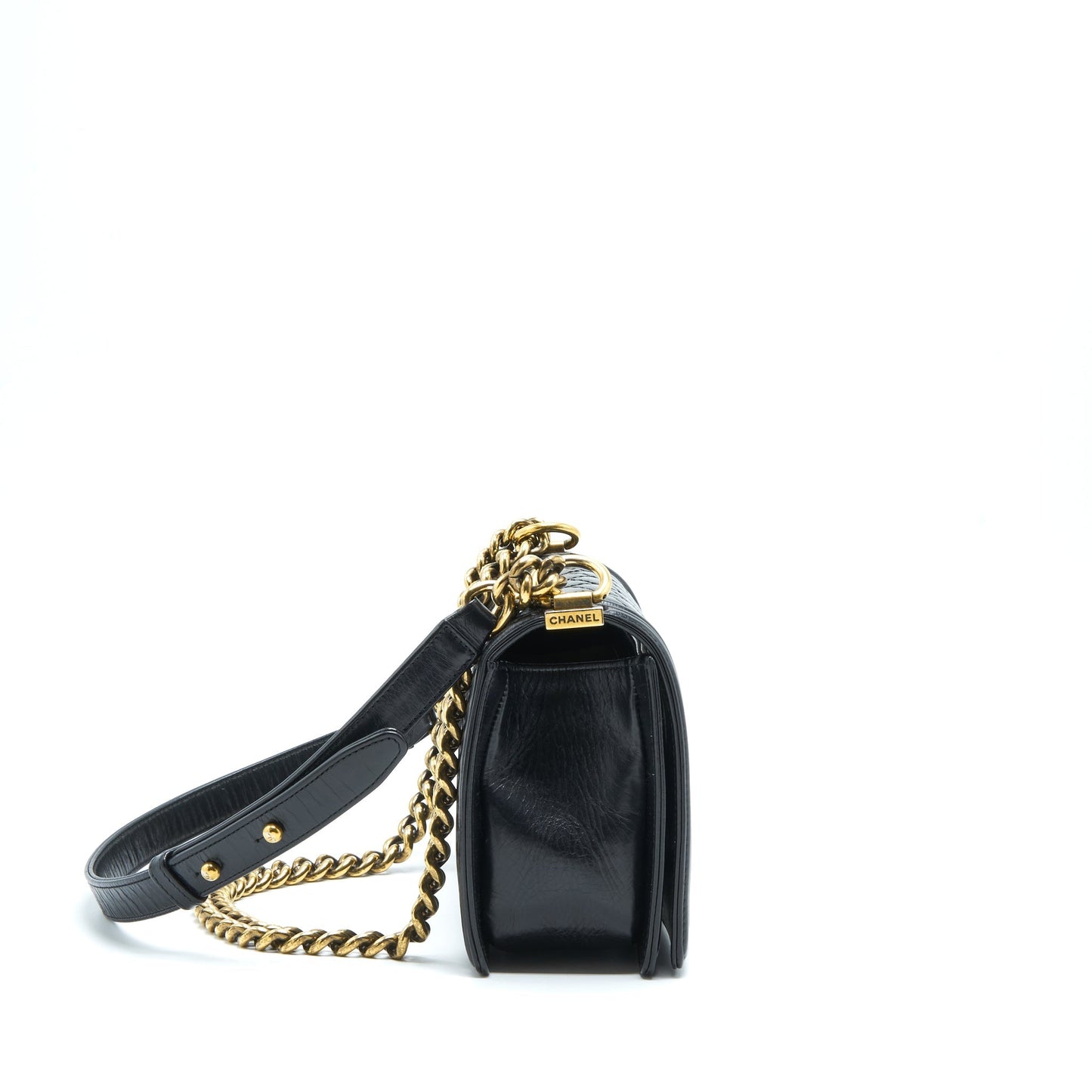 Chanel Boy Calfskin GHW Black Handbag