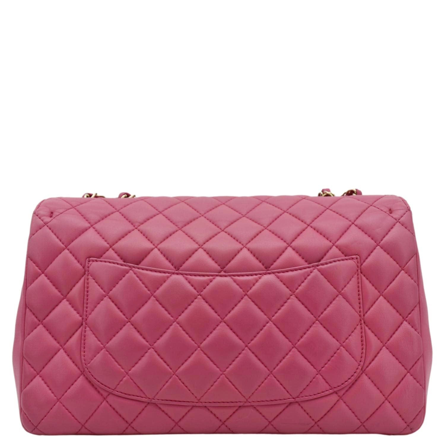 Chanel Mademoiselle Chic Flap Leather Pink Travel Bag