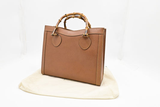 Gucci Diana Leather Brown Medium Travel Bag