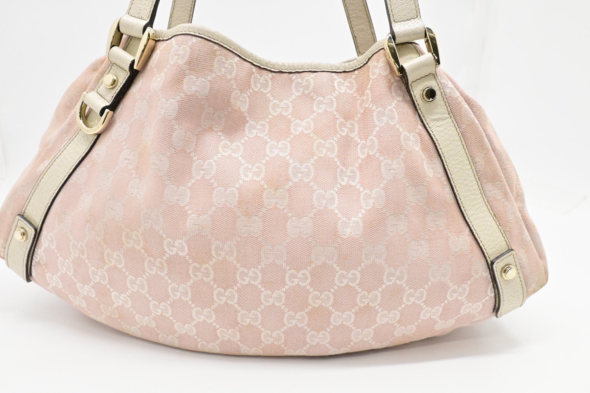 Gucci Abbey GG Canvas Pink Hobo Bag