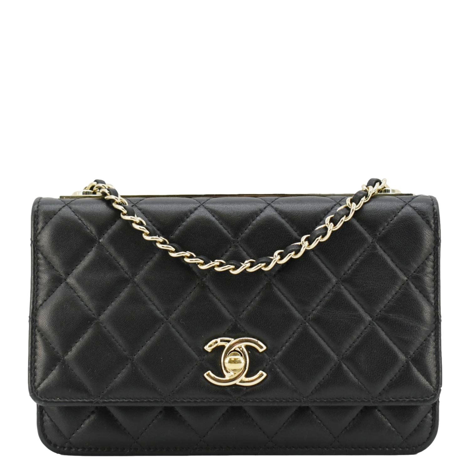 Chanel Trendy CC On Leather Lambskin Black Wallet Case 3