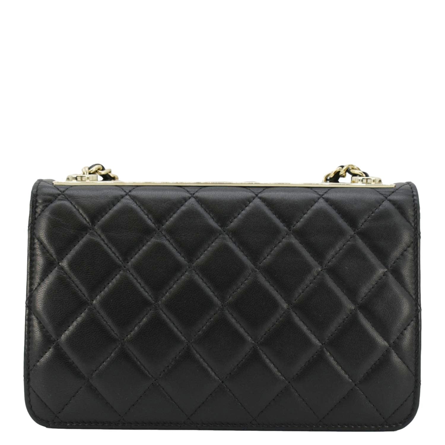 Chanel Trendy CC On Leather Lambskin Black Wallet Case 3