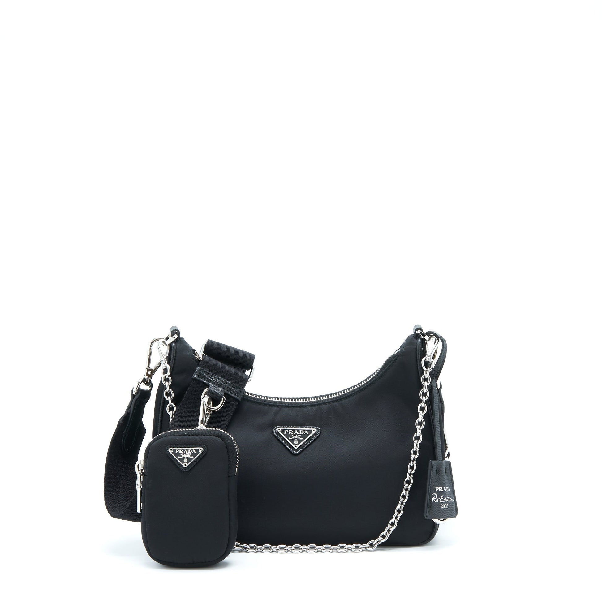 Prada Re Edition Purse Handbag Nylon Black Travel Bag