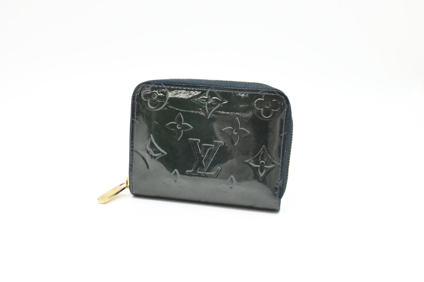 Louis Vuitton Coin Dark Vernis Leather Green Handbag