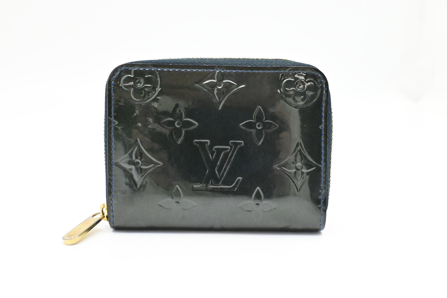 Louis Vuitton Coin Dark Vernis Leather Green Handbag