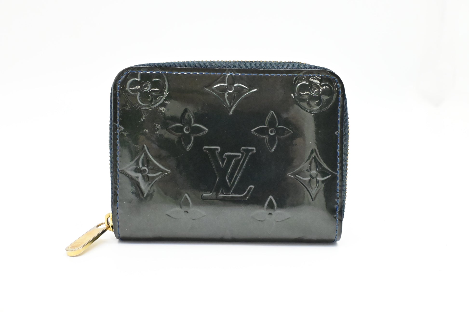 Louis Vuitton Coin Dark Vernis Leather Green Handbag