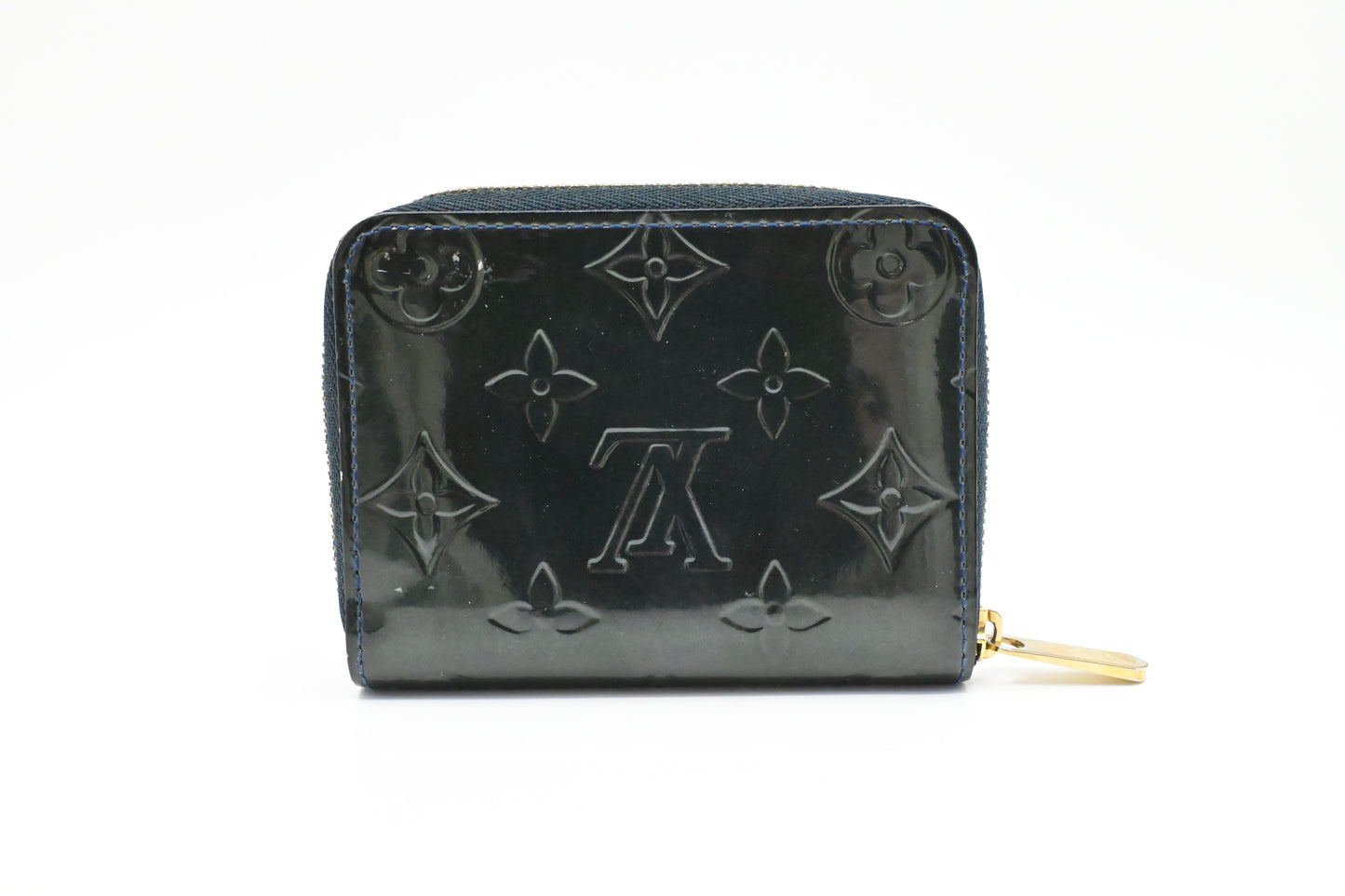 Louis Vuitton Coin Dark Vernis Leather Green Handbag