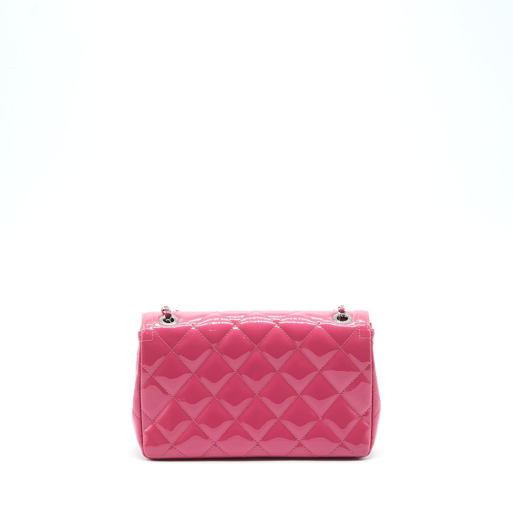 Chanel Coco Shine Flap Patent SHW Pink Shoulder Bag