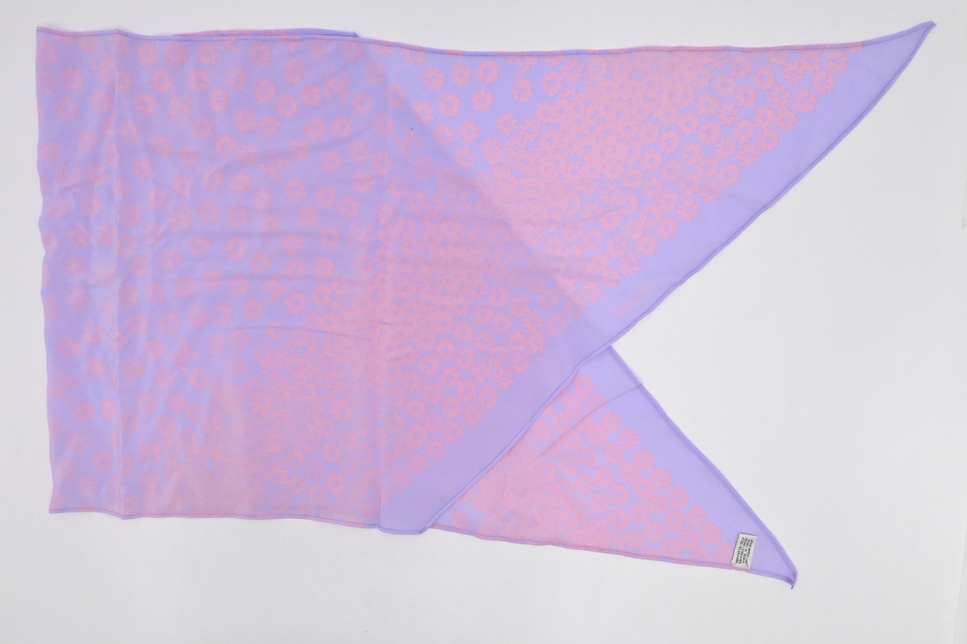 Chanel Scarf Purple Silk Pink Pink Silk