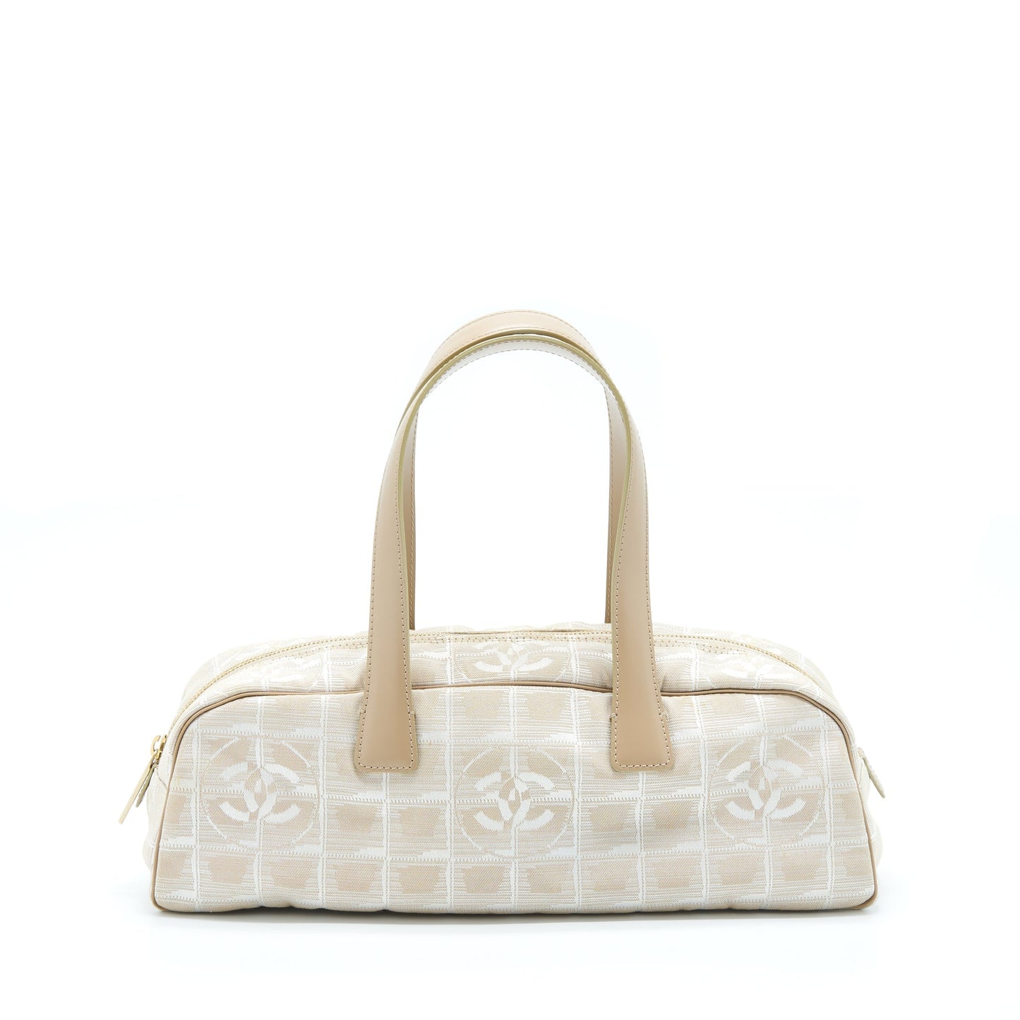 Chanel Line Bowler LGHW Canvas Leather Travel Bag
