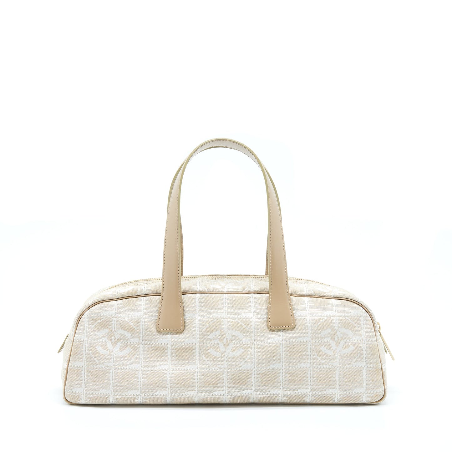 Chanel Line Bowler LGHW Canvas Leather Travel Bag