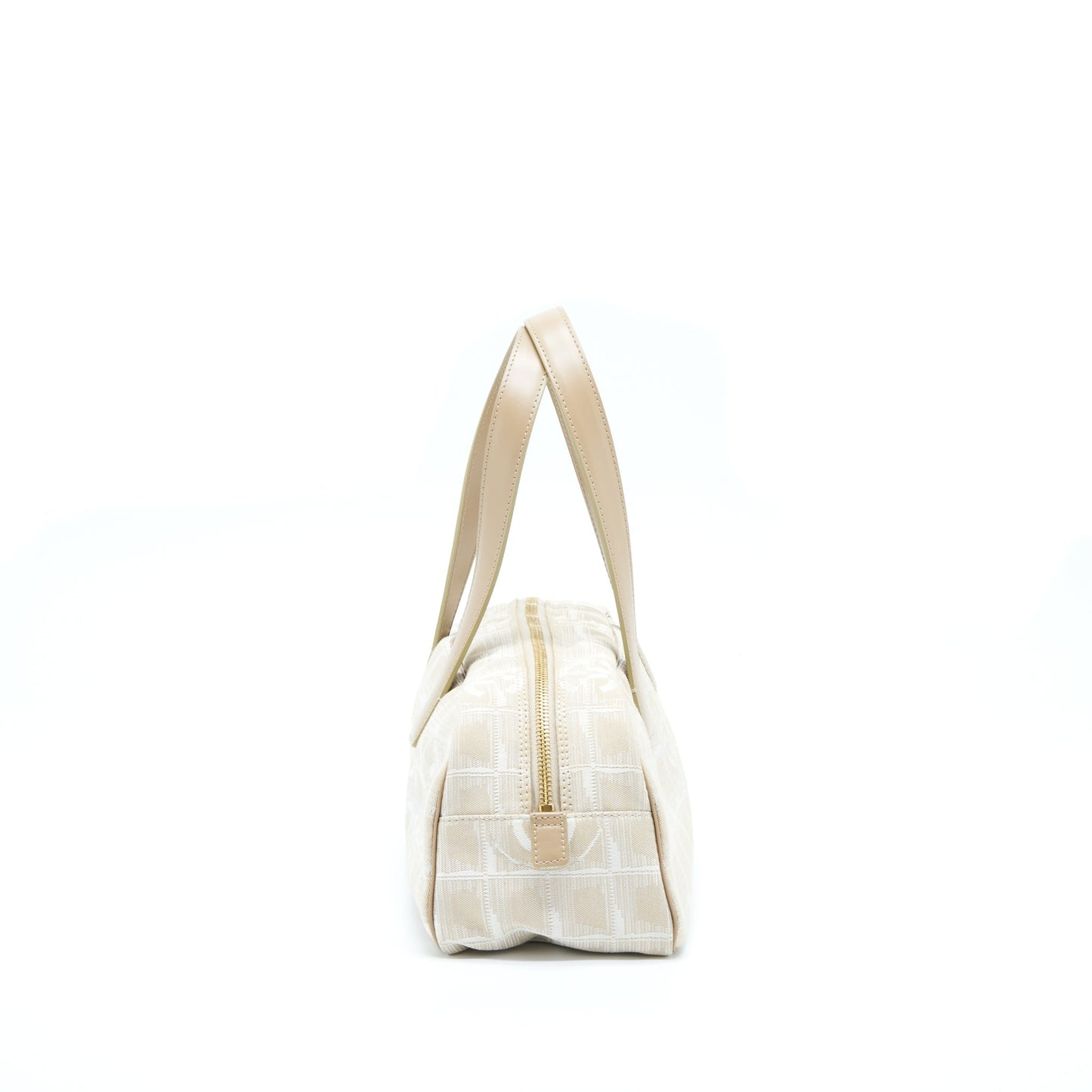 Chanel Line Bowler LGHW Canvas Leather Travel Bag