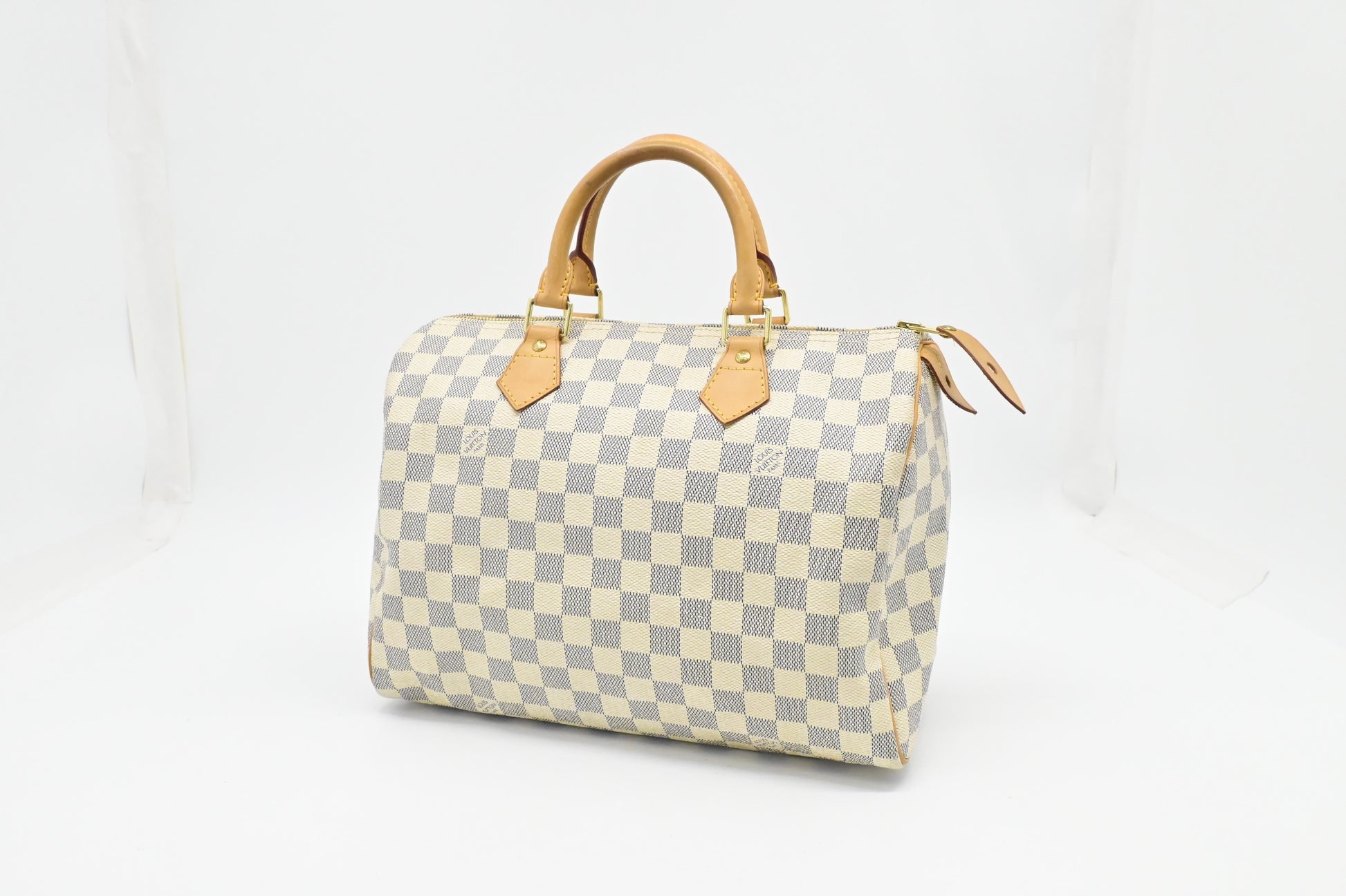 Louis Vuitton Speedy 30 Azur Canvas Damier Handbag Canvas 3