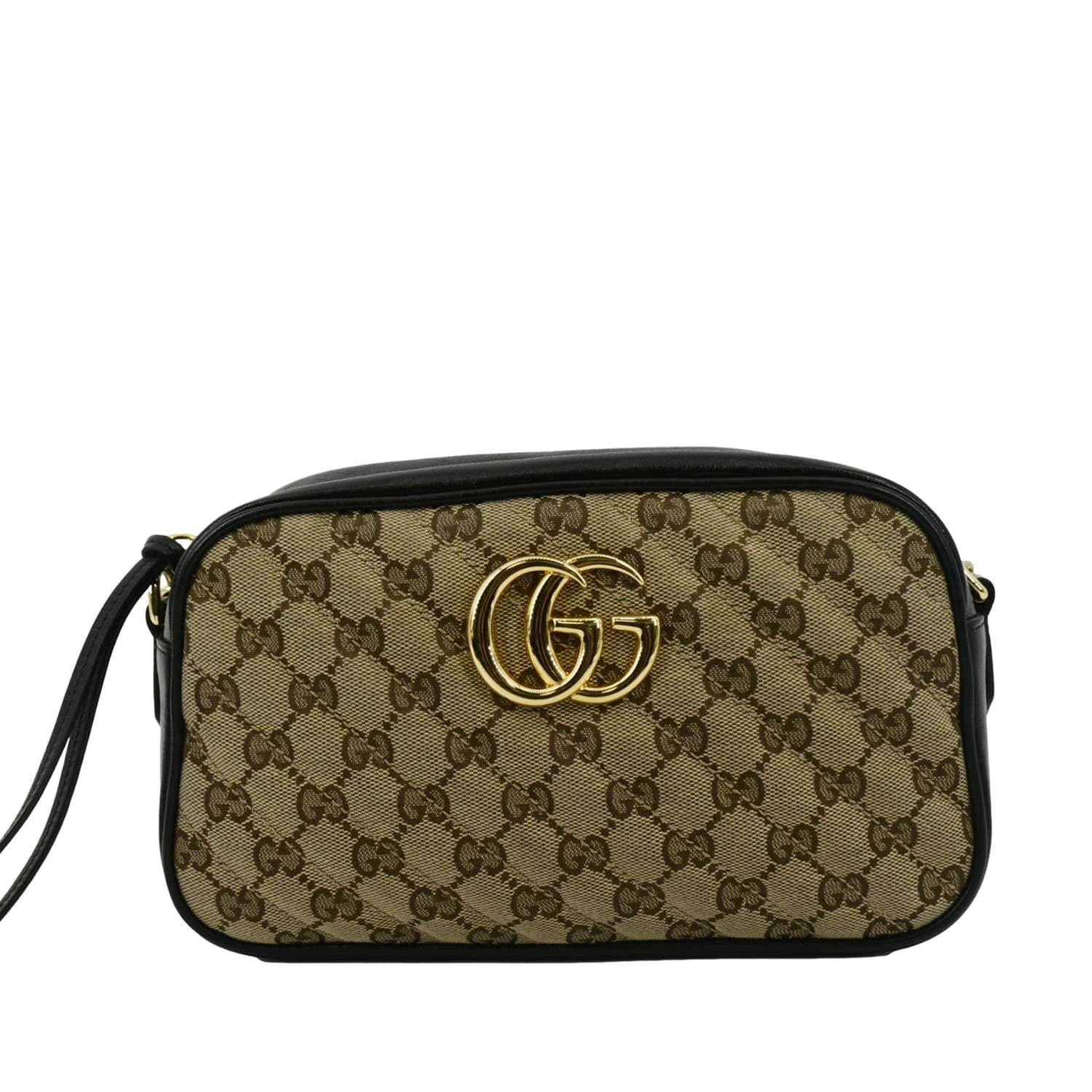Gucci Marmont Small Crossbody Camera Bag Canvas Monogram Crossbody Bag Small 447634
