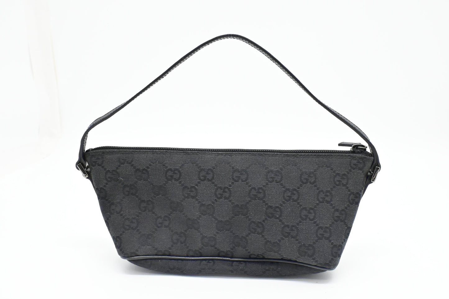Gucci Boat GG Canvas Black Handbag