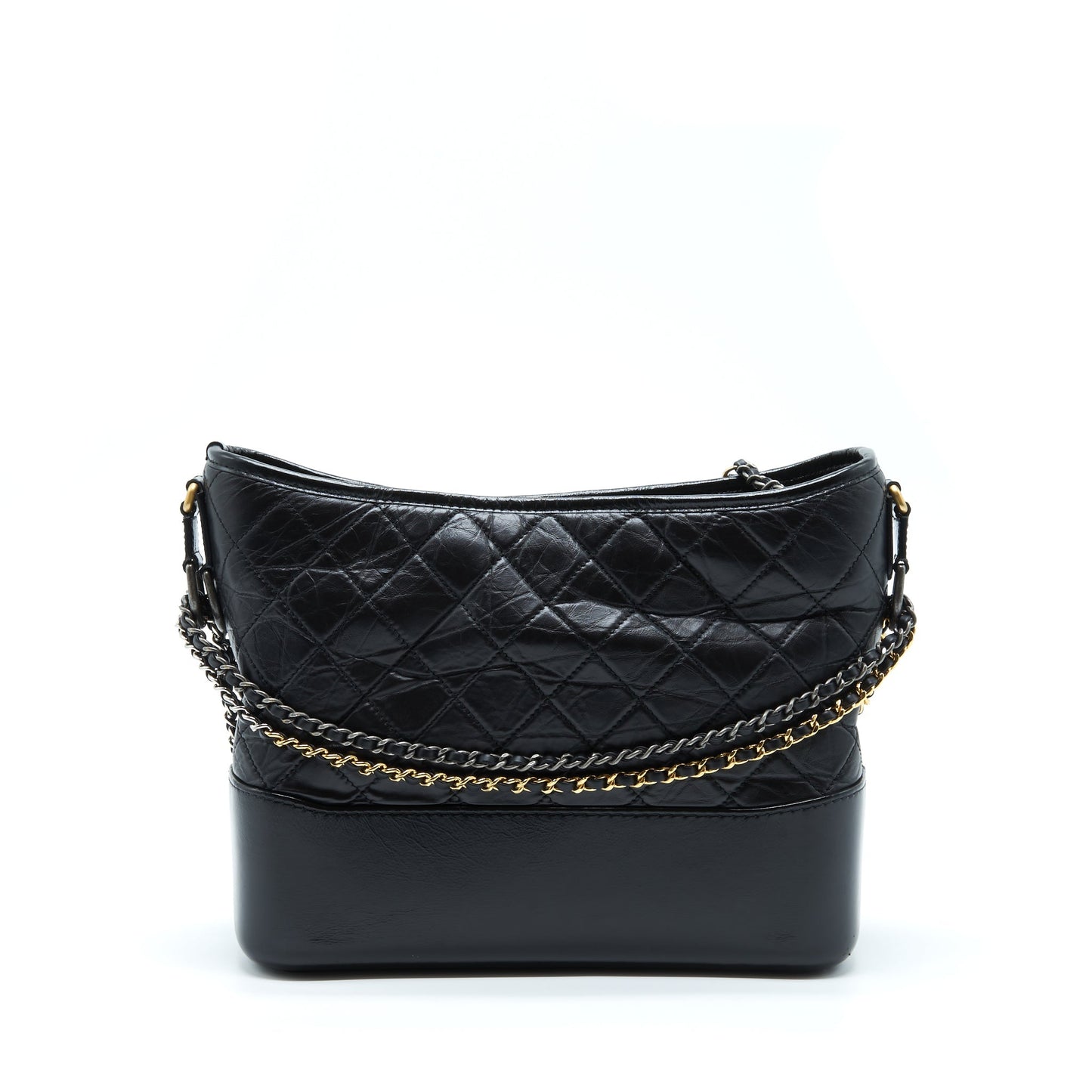 Chanel Gabrielle Calfskin Hardware Multicolour Black Handbag