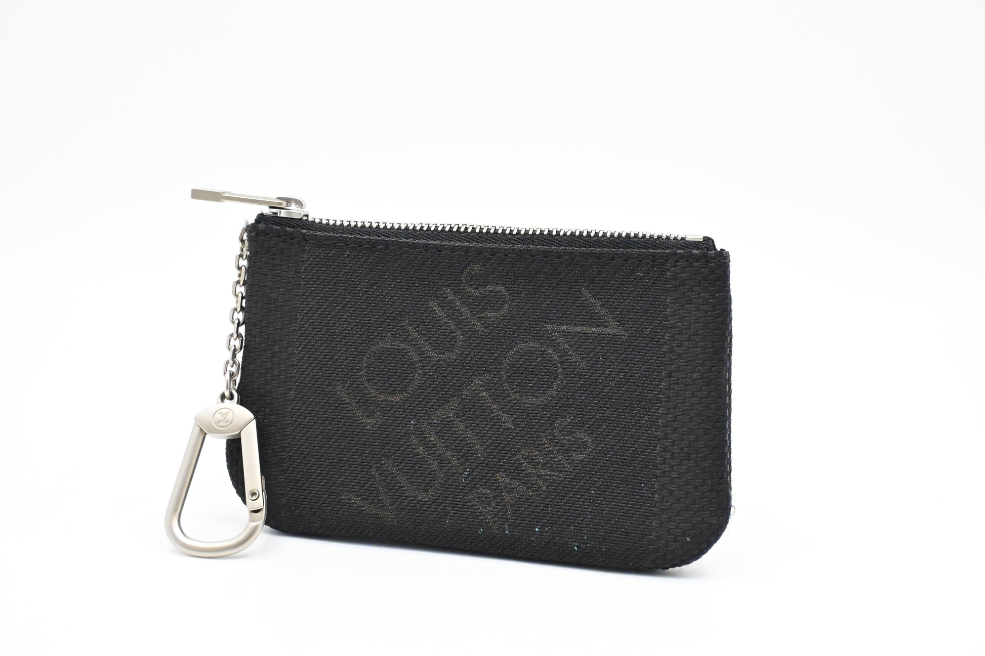 Louis Vuitton Pochette Cles Geant Damier Canvas Wallet Case