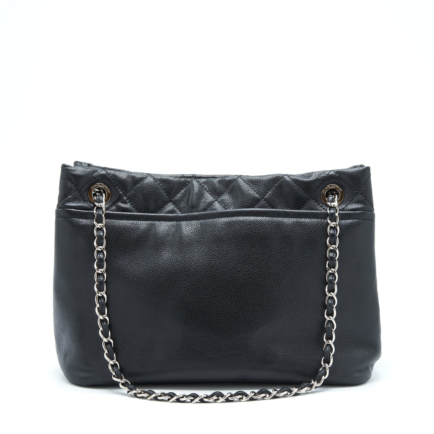 Chanel Timeless Soft Shopper Caviar SHW Black Tote Bag