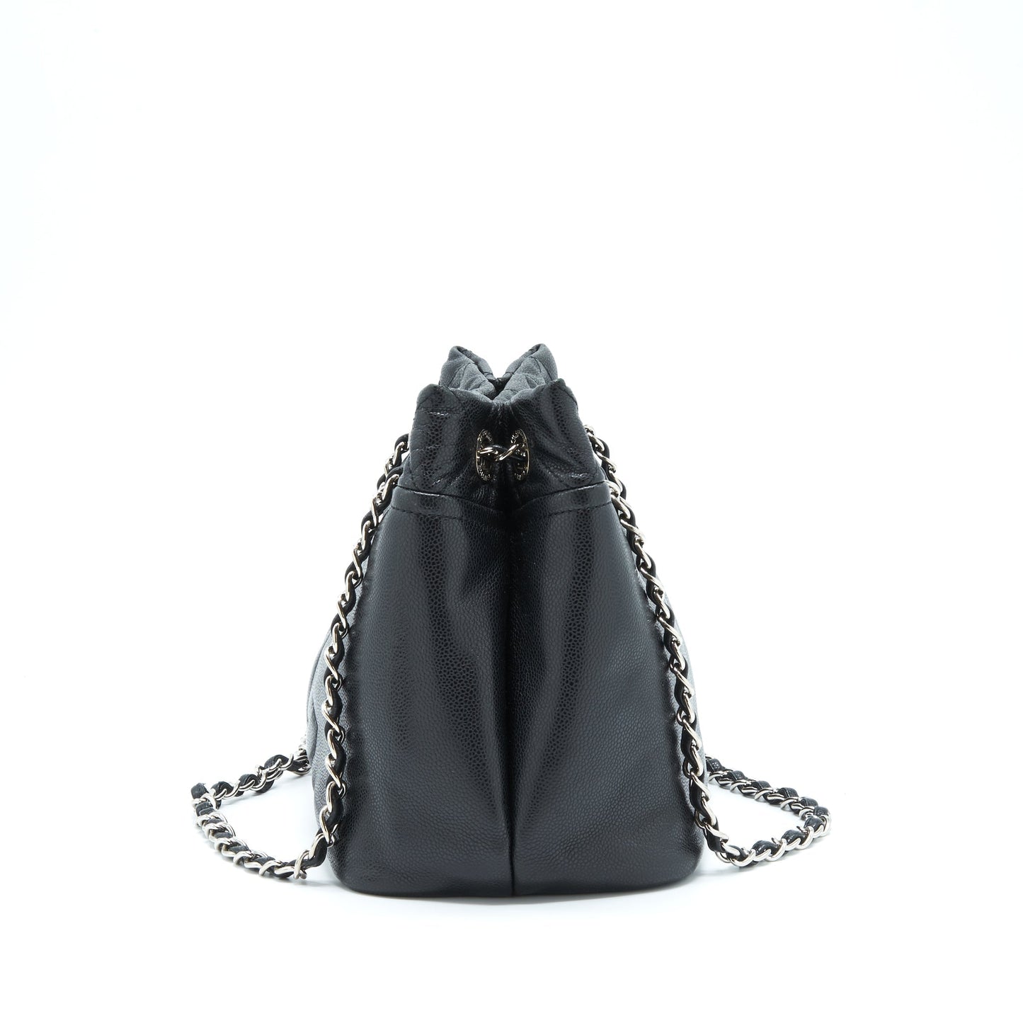 Chanel Timeless Soft Shopper Caviar SHW Black Tote Bag