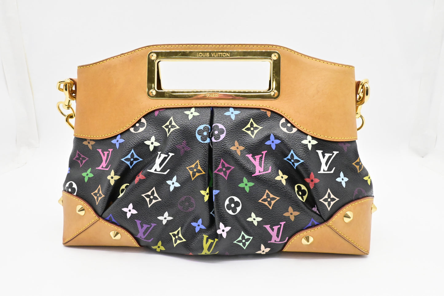 Louis Vuitton Judy MM Monogram Canvas Black Multicolor Handbag