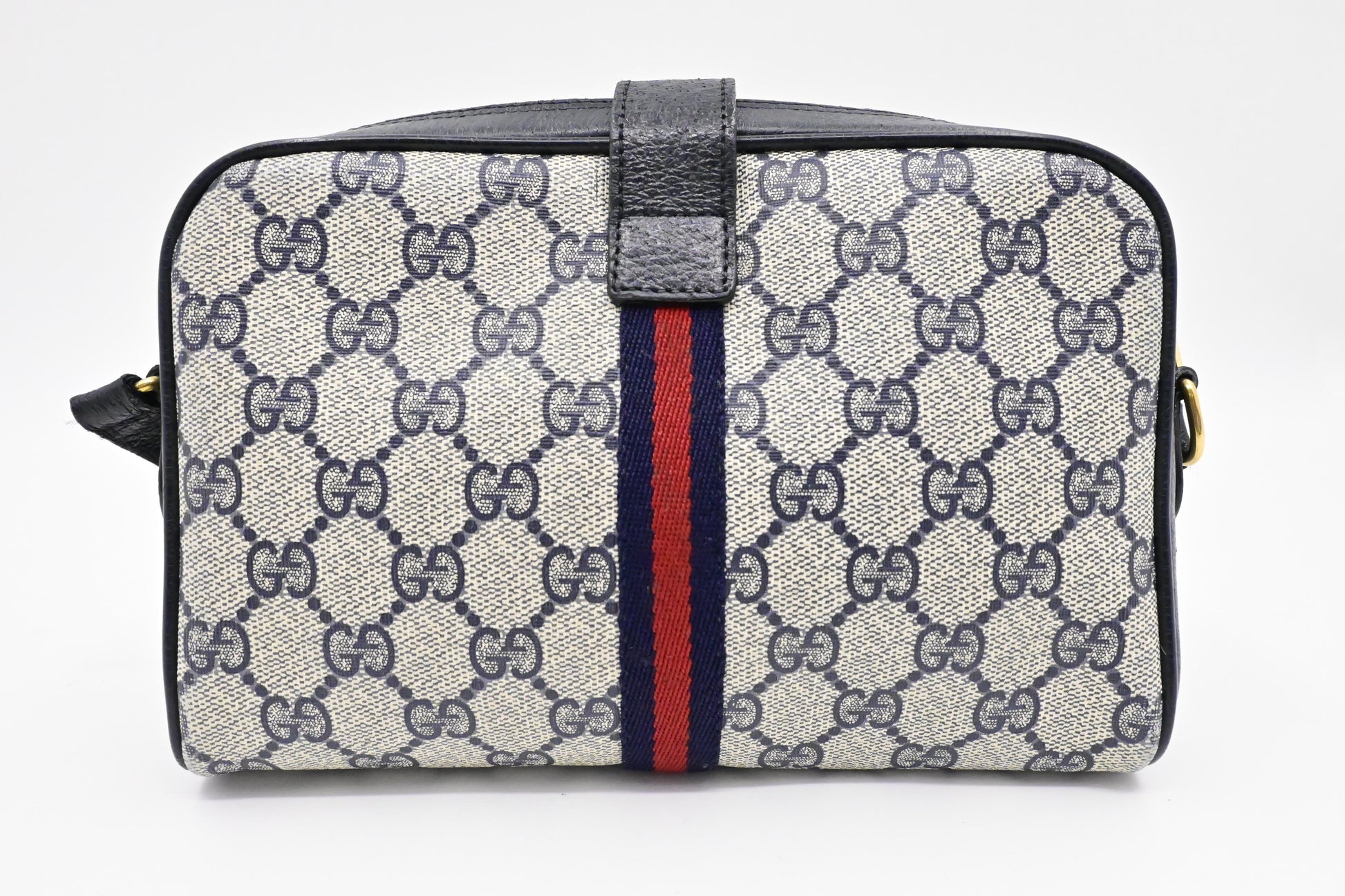 Gucci GG Supreme Canvas Blue Small Crossbody Bag