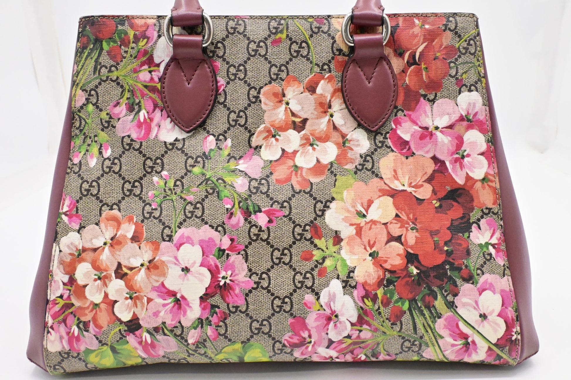 Gucci 2-Way Blooms GG Canvas Pink Travel Bag Gg Canvas
