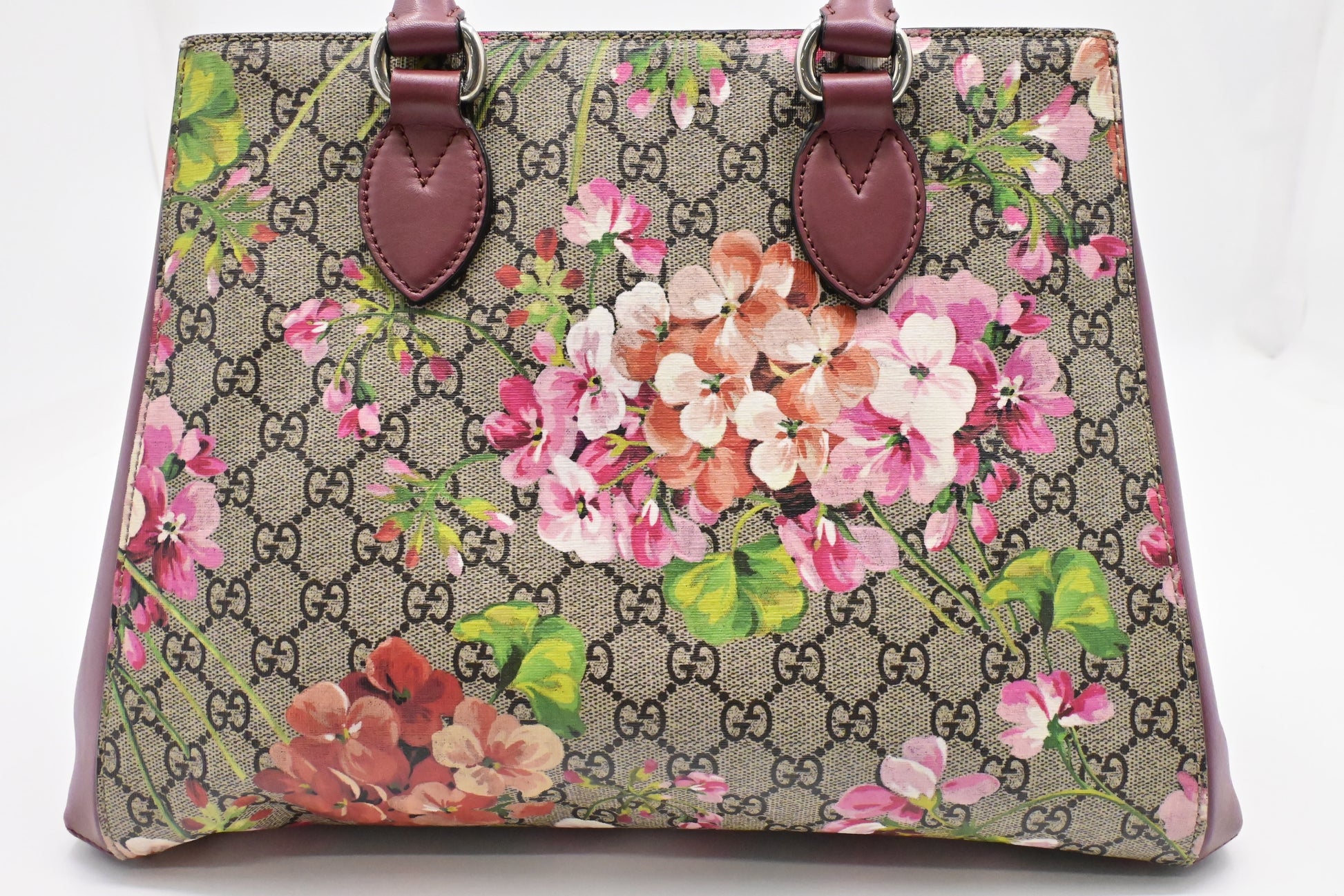 Gucci 2-Way Blooms GG Canvas Pink Travel Bag Gg Canvas