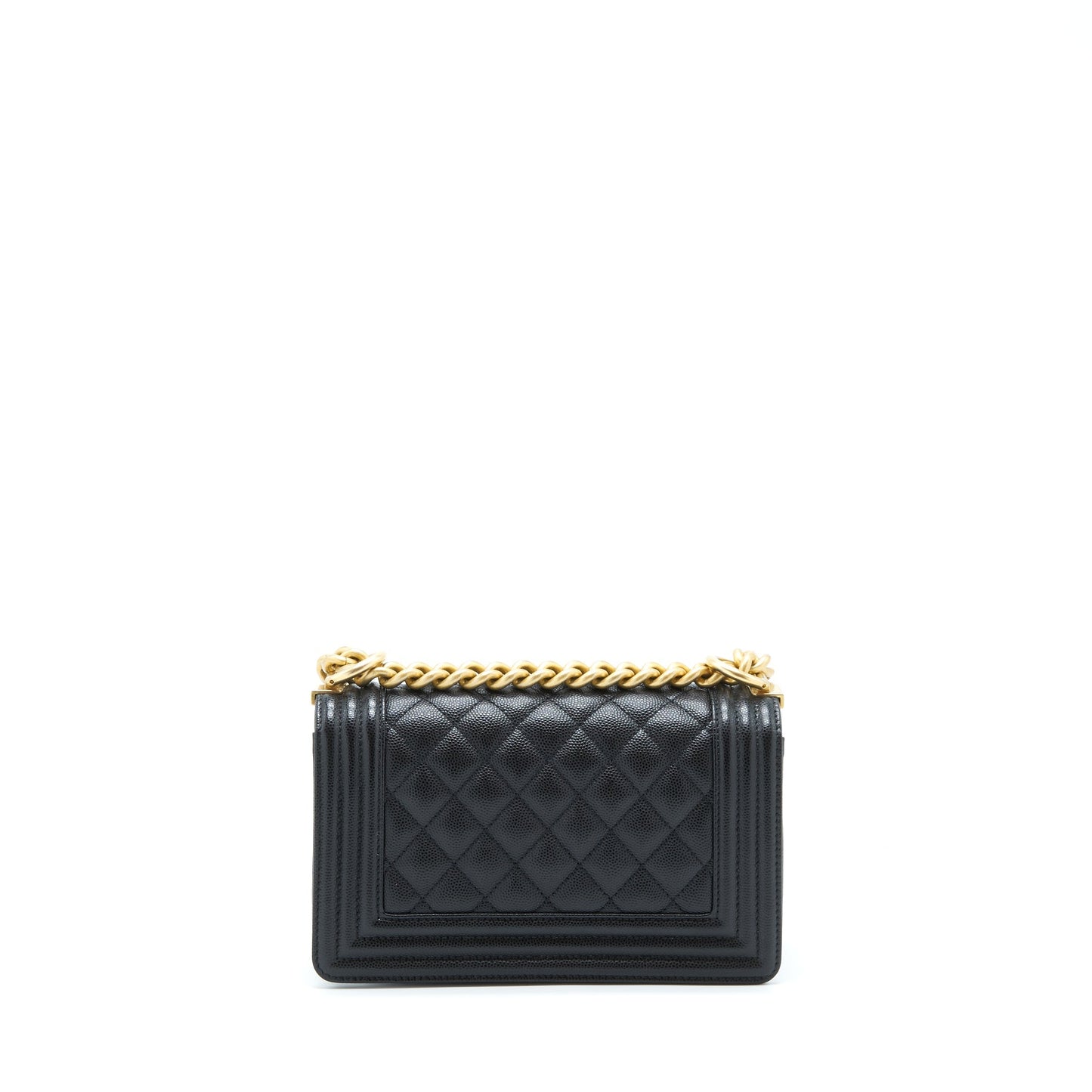 Chanel Boy Caviar GHW Black Small Handbag