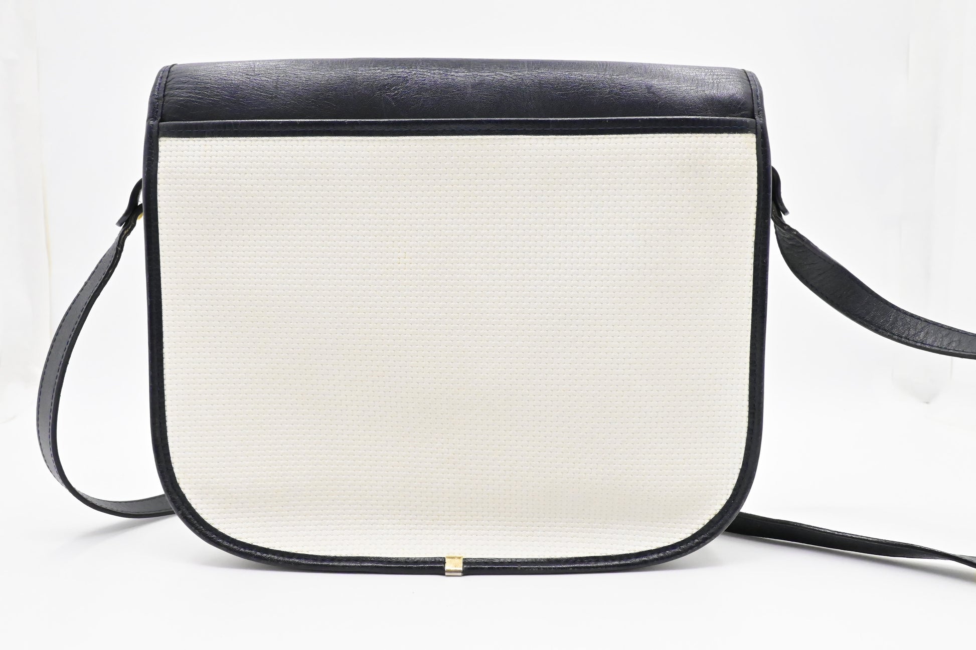 YSL Saint Laurent Shoulder Bag In Coated Canvas White