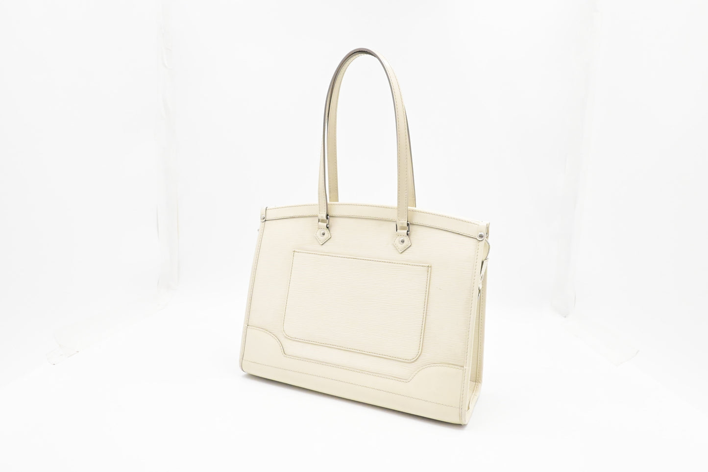 Louis Vuitton Madeleine GM Epi Leather White Handbag