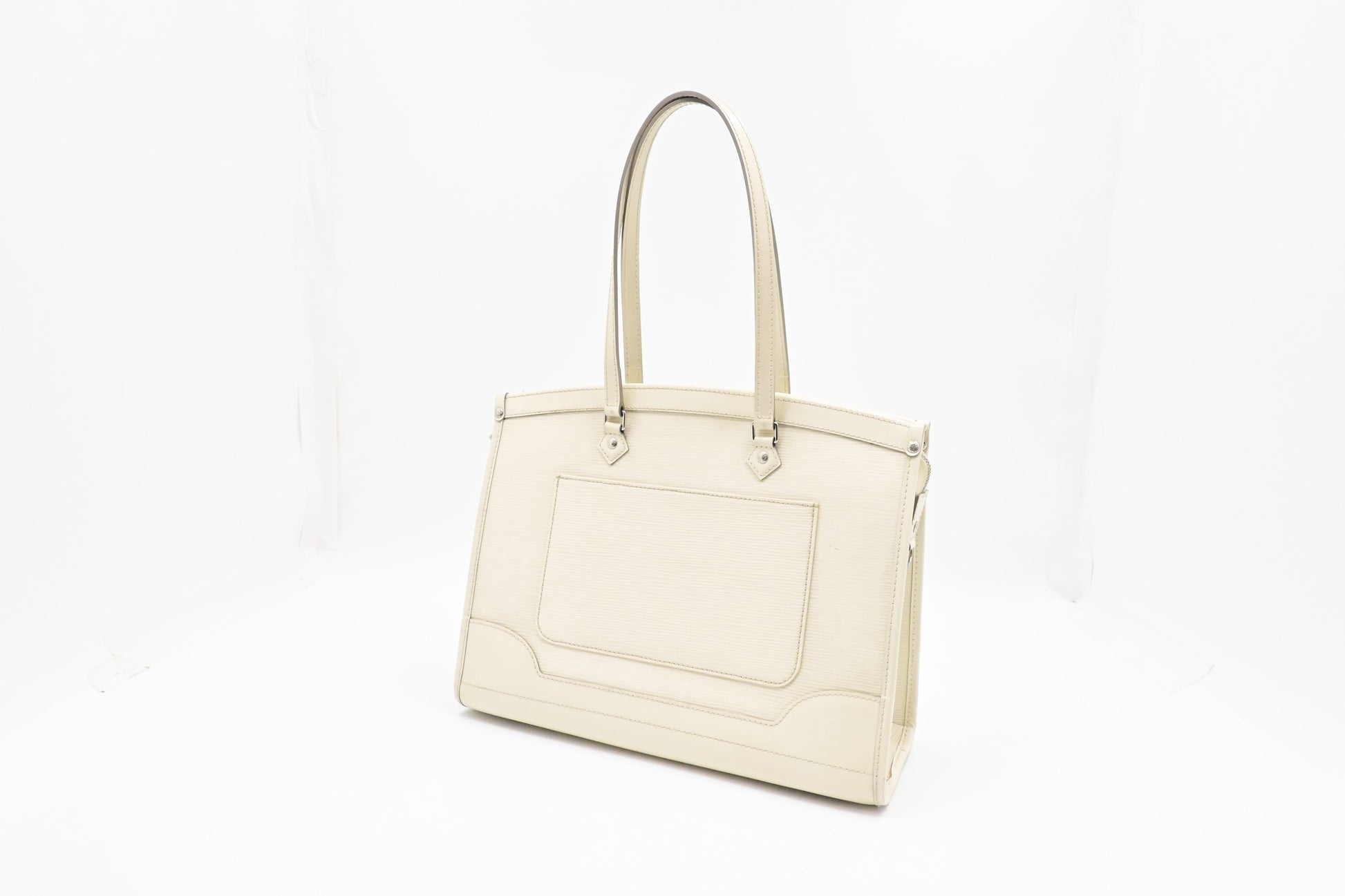 Louis Vuitton Madeleine GM Epi Leather White Handbag