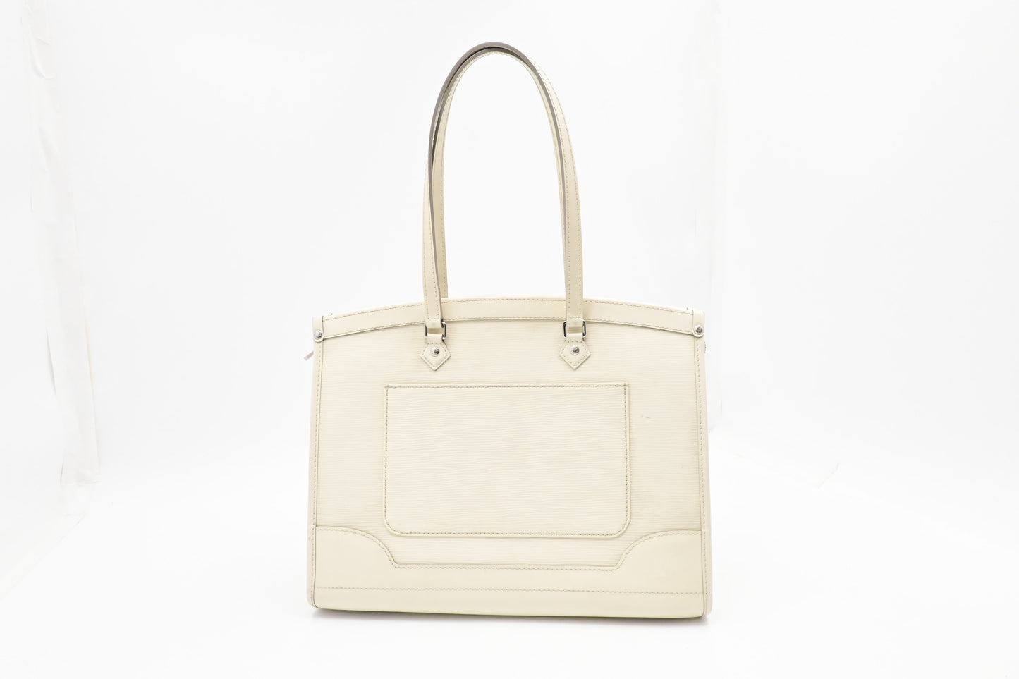Louis Vuitton Madeleine GM Epi Leather White Handbag
