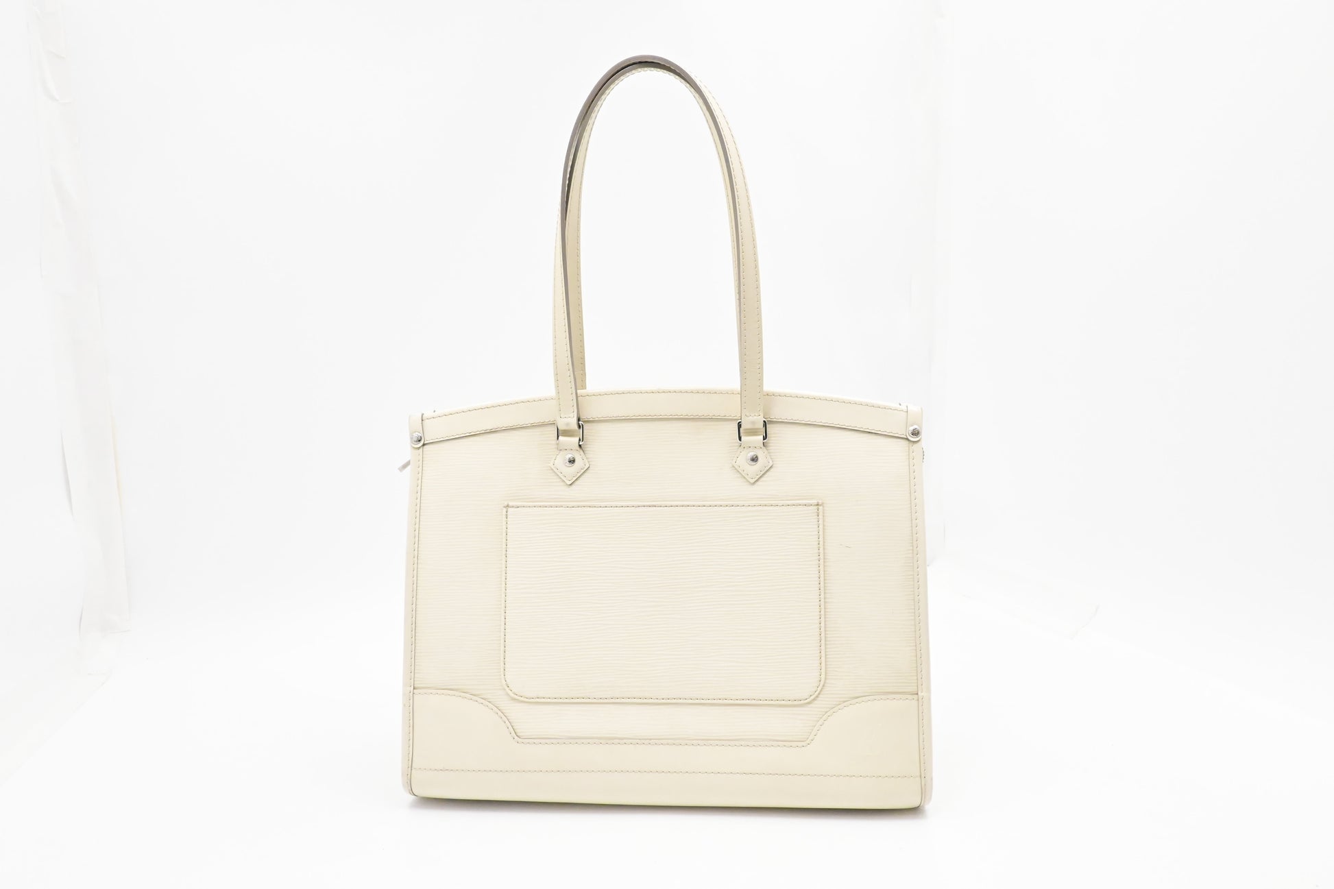 Louis Vuitton Madeleine GM Epi Leather White Handbag