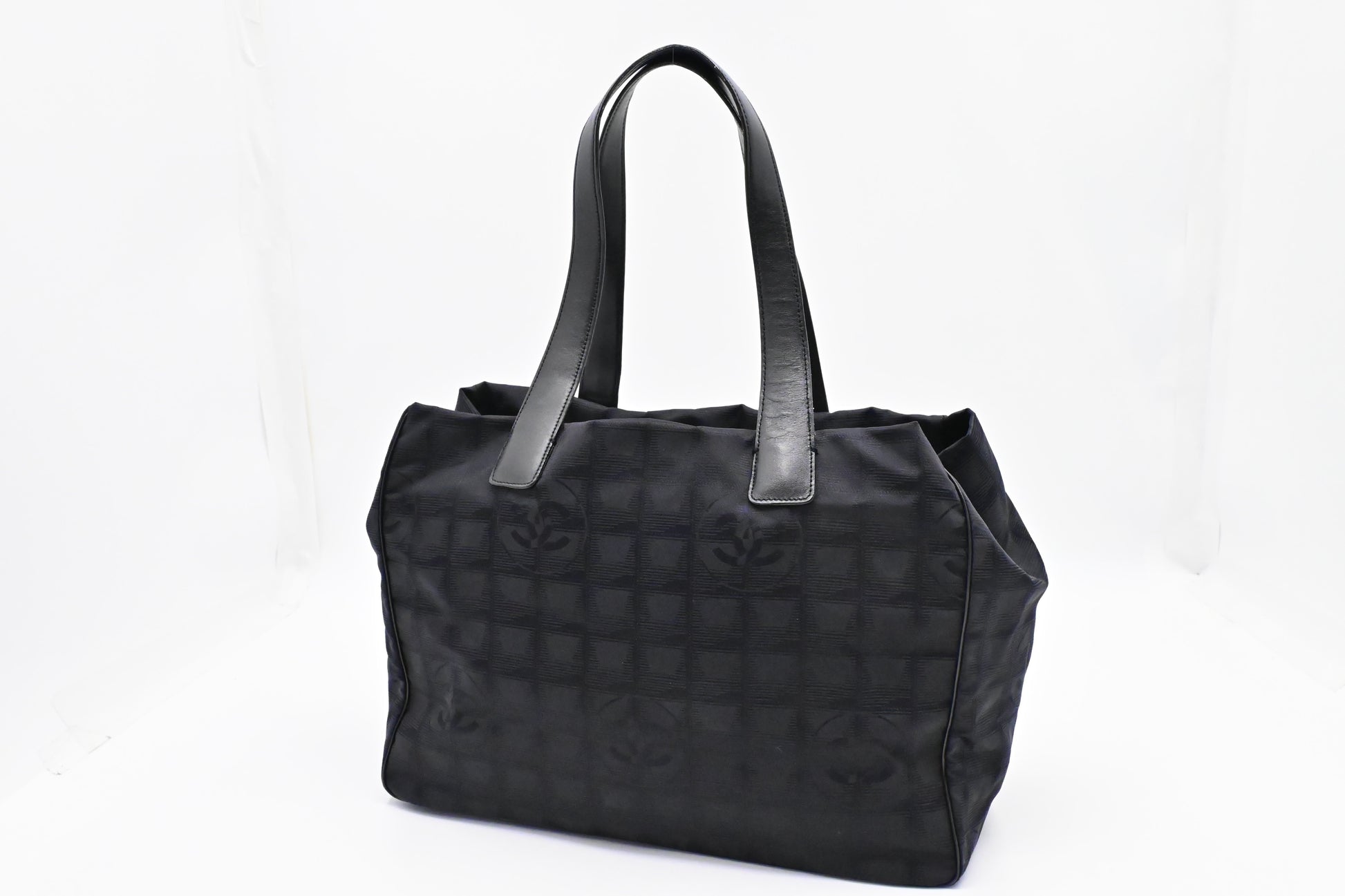 Chanel New Line Black Canvas Travel Bag Canvas 3