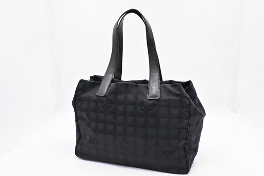 Chanel New Line Black Canvas Travel Bag Canvas 3