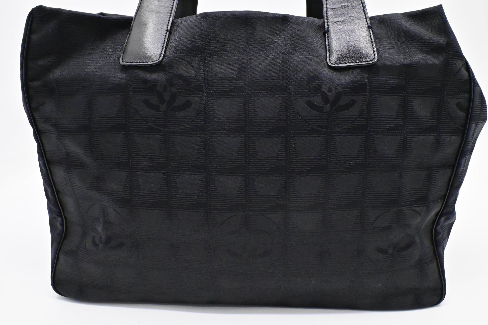 Chanel New Line Black Canvas Travel Bag Canvas 3