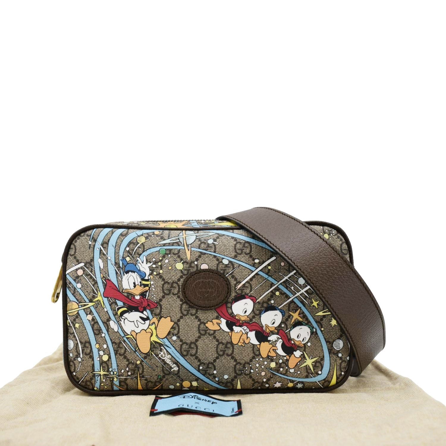 Gucci Xdisney Supreme Belt Bag Canvas Beige Accessory