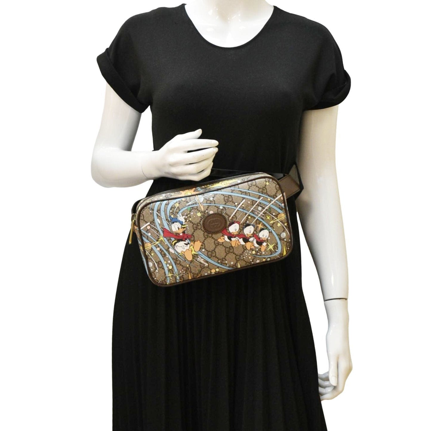 Gucci Xdisney Supreme Belt Bag Canvas Beige Accessory