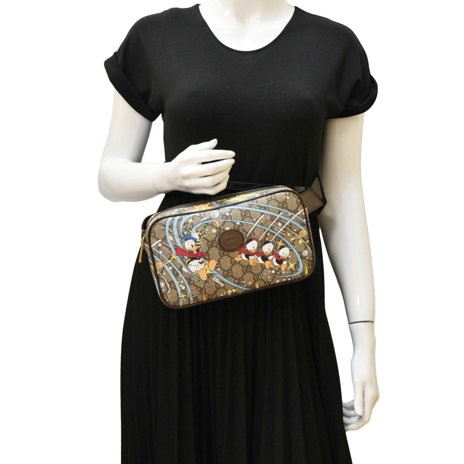 Gucci Xdisney Supreme Belt Bag Canvas Beige Accessory