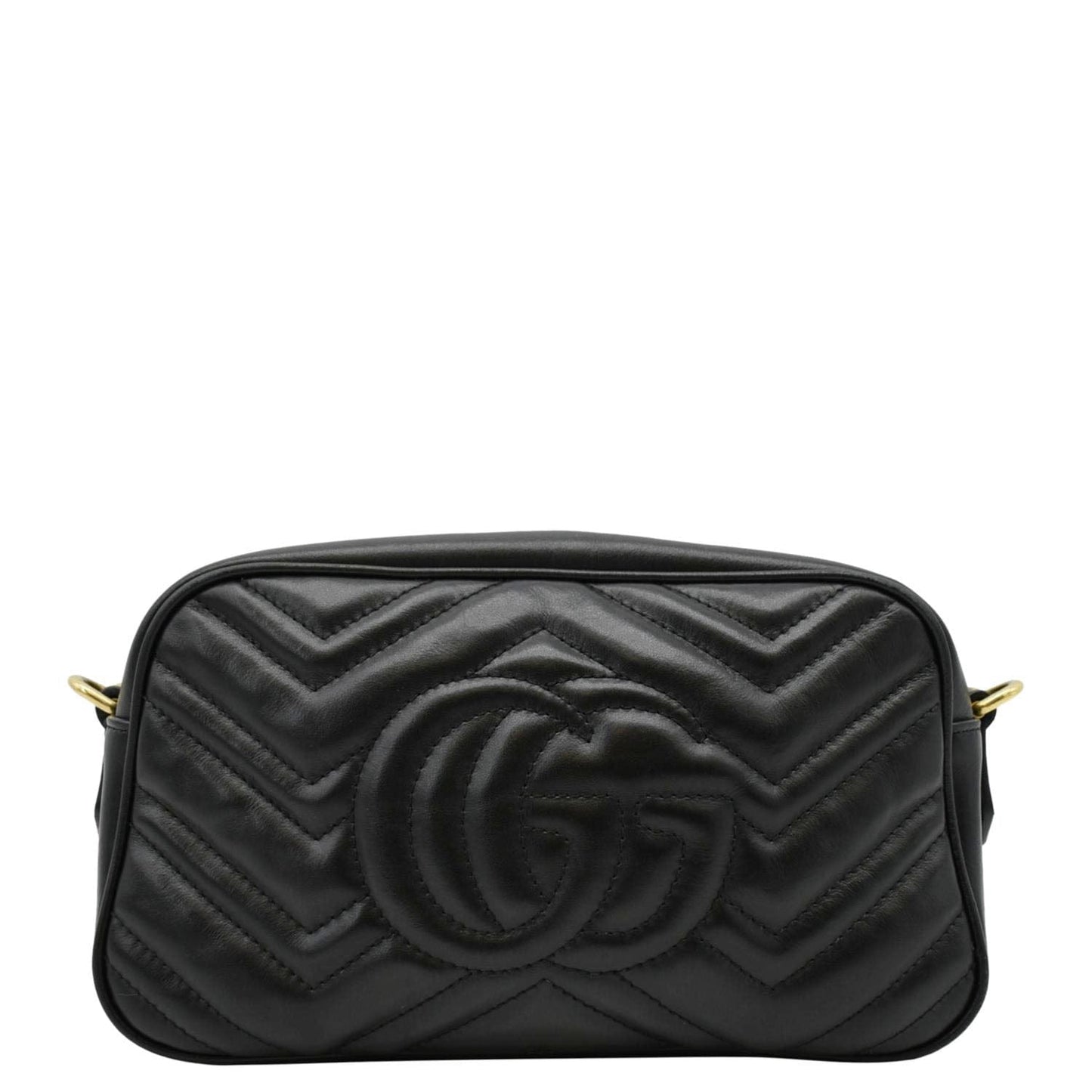 Gucci Marmont Small Chevron Crossbody Camera Bag Leather Matelasse Crossbody Bag