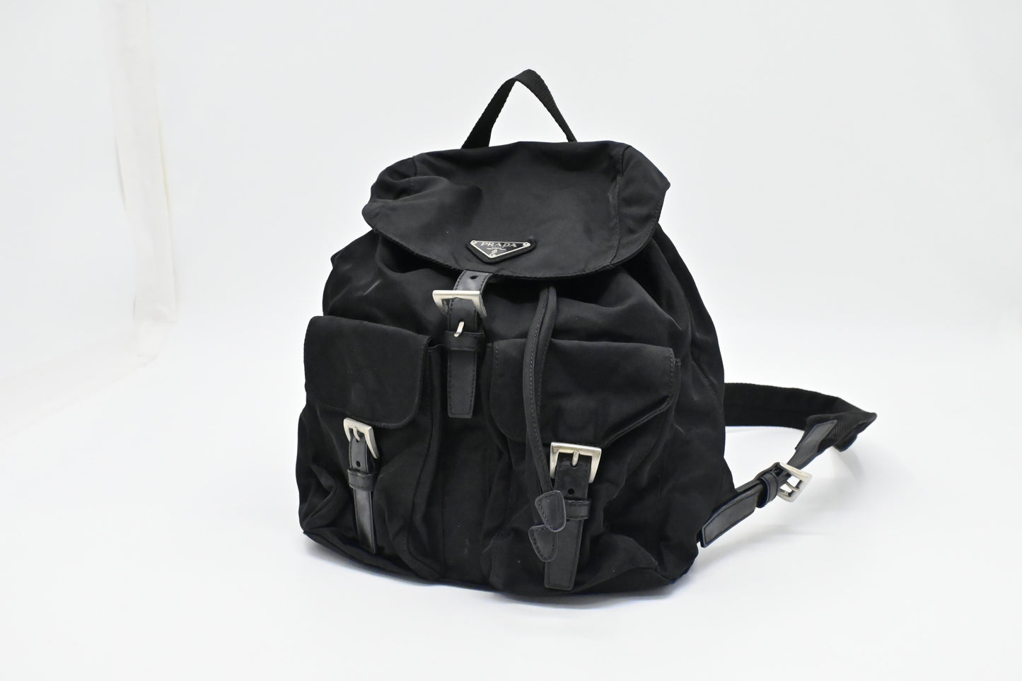 Prada Small Backpack In Handbag Canvas Nylon