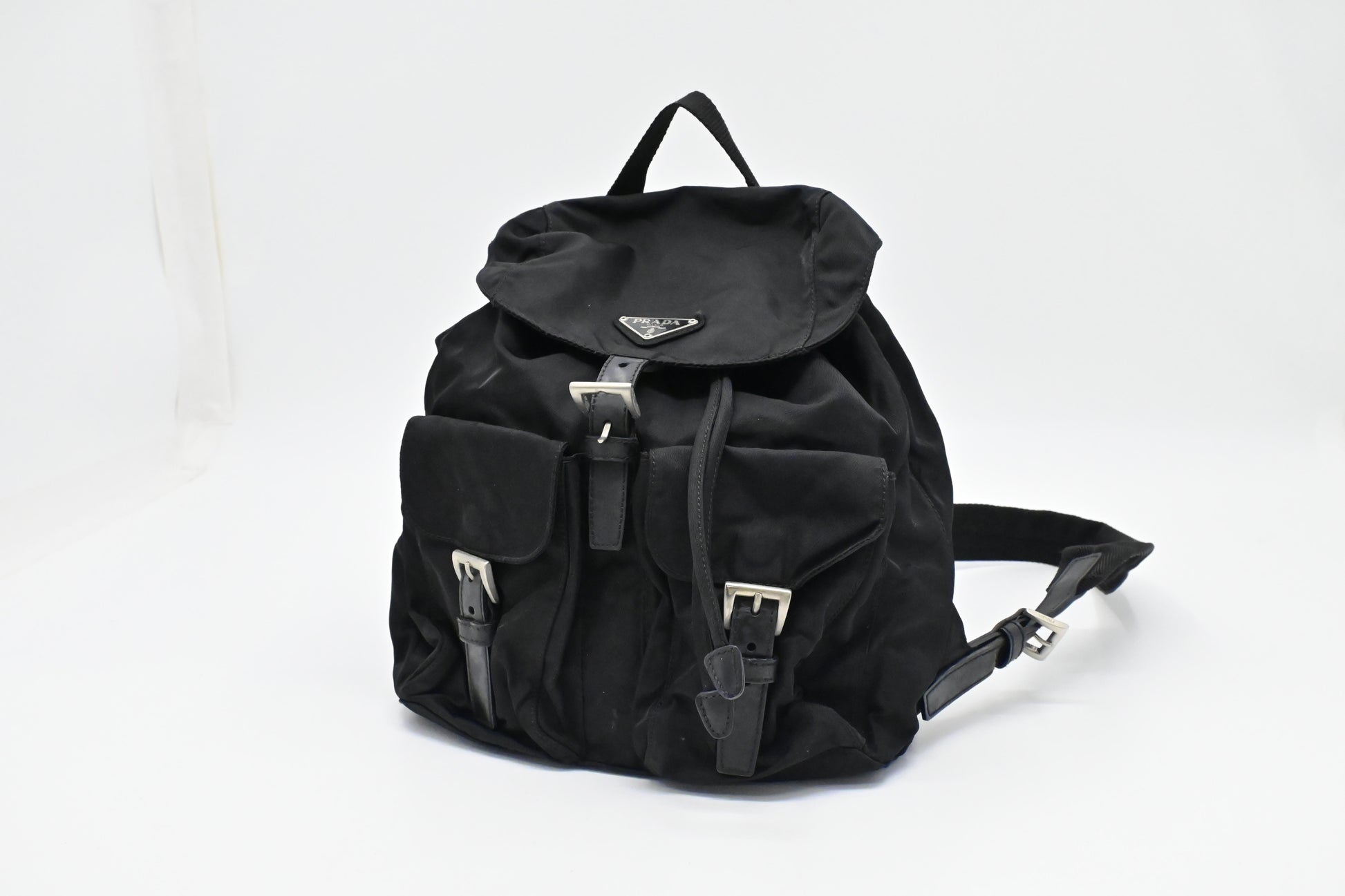 Prada Small Backpack In Handbag Canvas Nylon