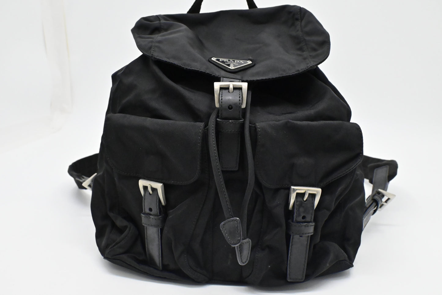 Prada Small Backpack In Handbag Canvas Nylon