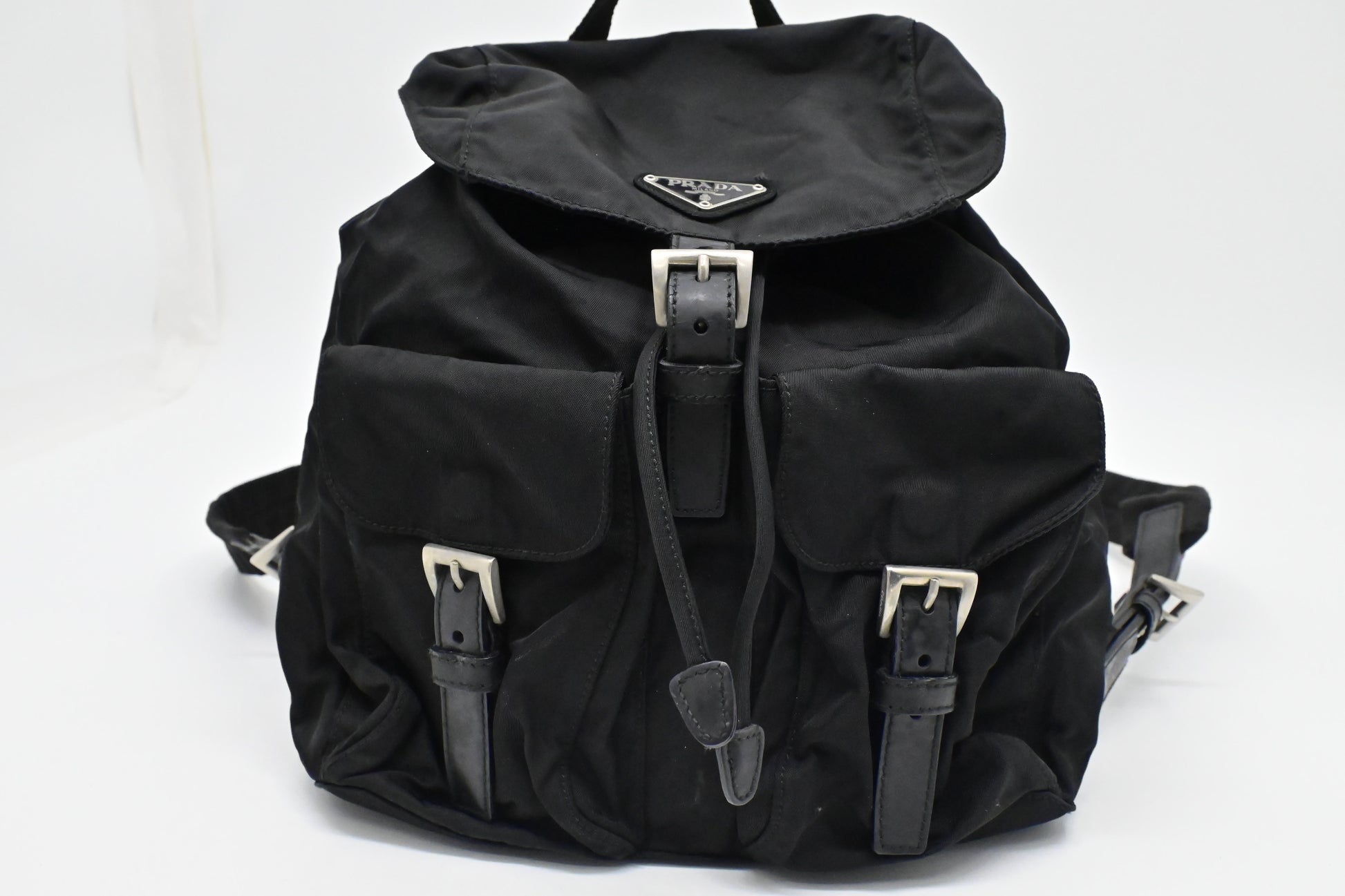 Prada Small Backpack In Handbag Canvas Nylon