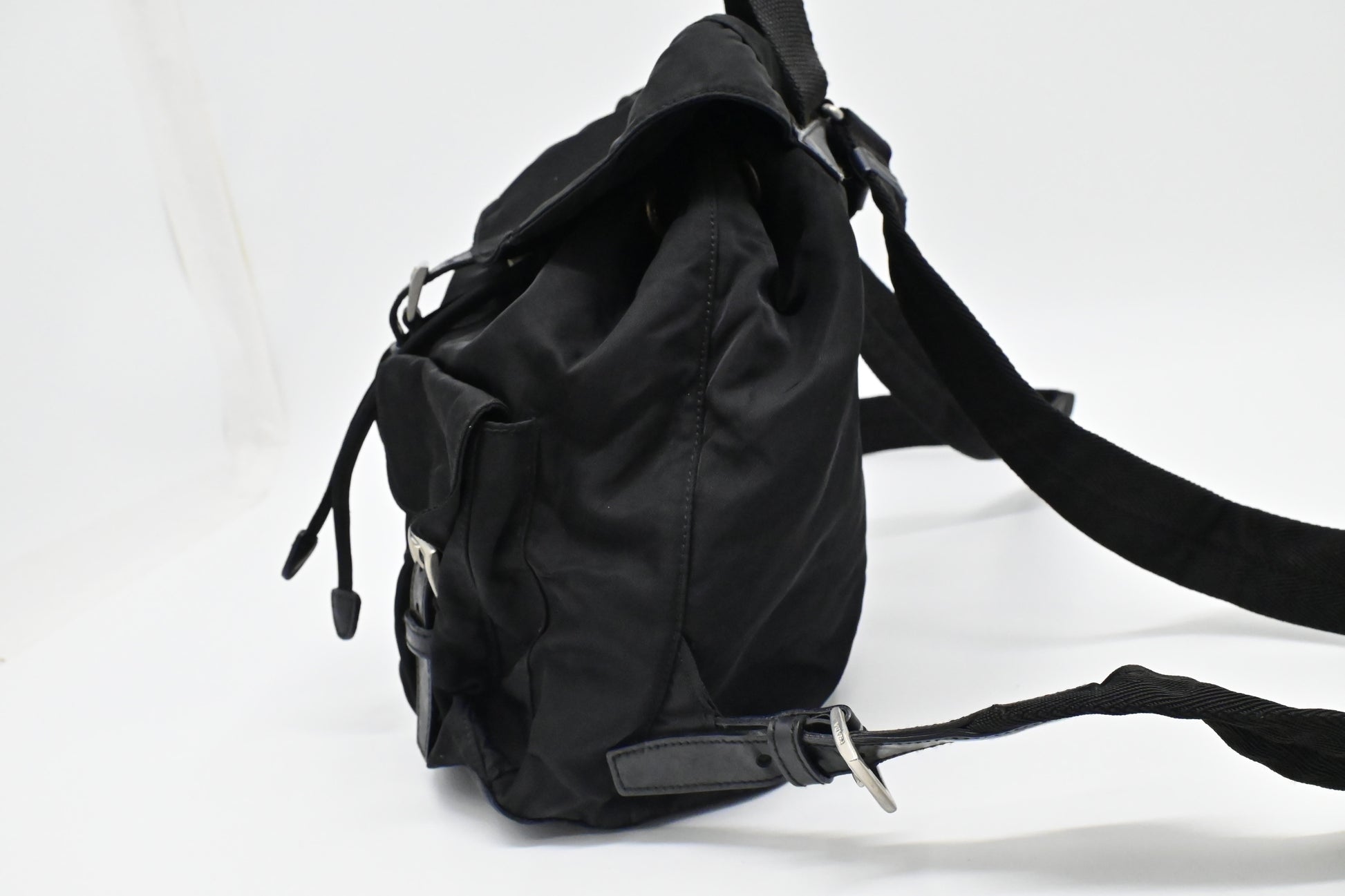 Prada Small Backpack In Handbag Canvas Nylon