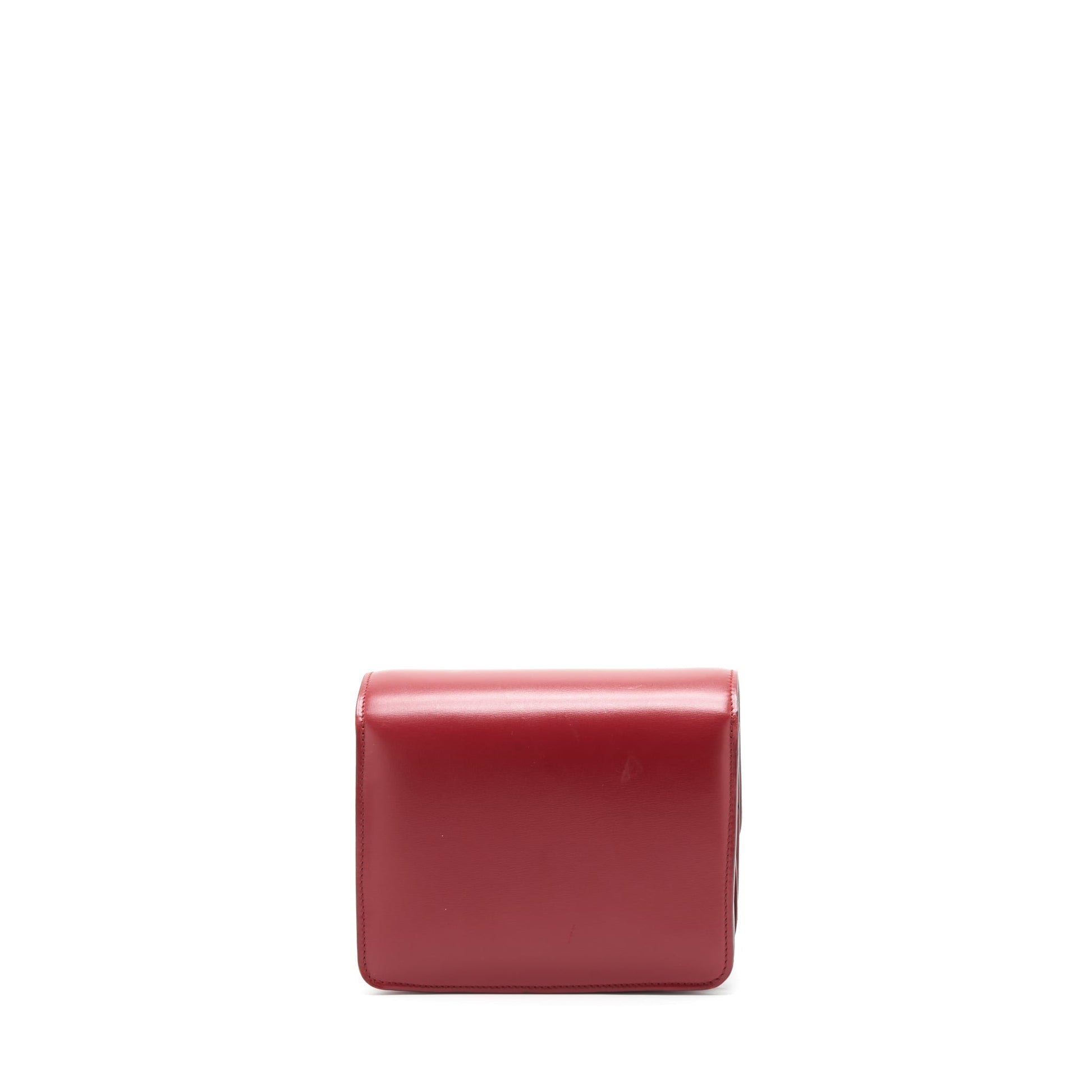 Celine Classic Purse In Box Calfskin Handbag Red Small Travel Bag
