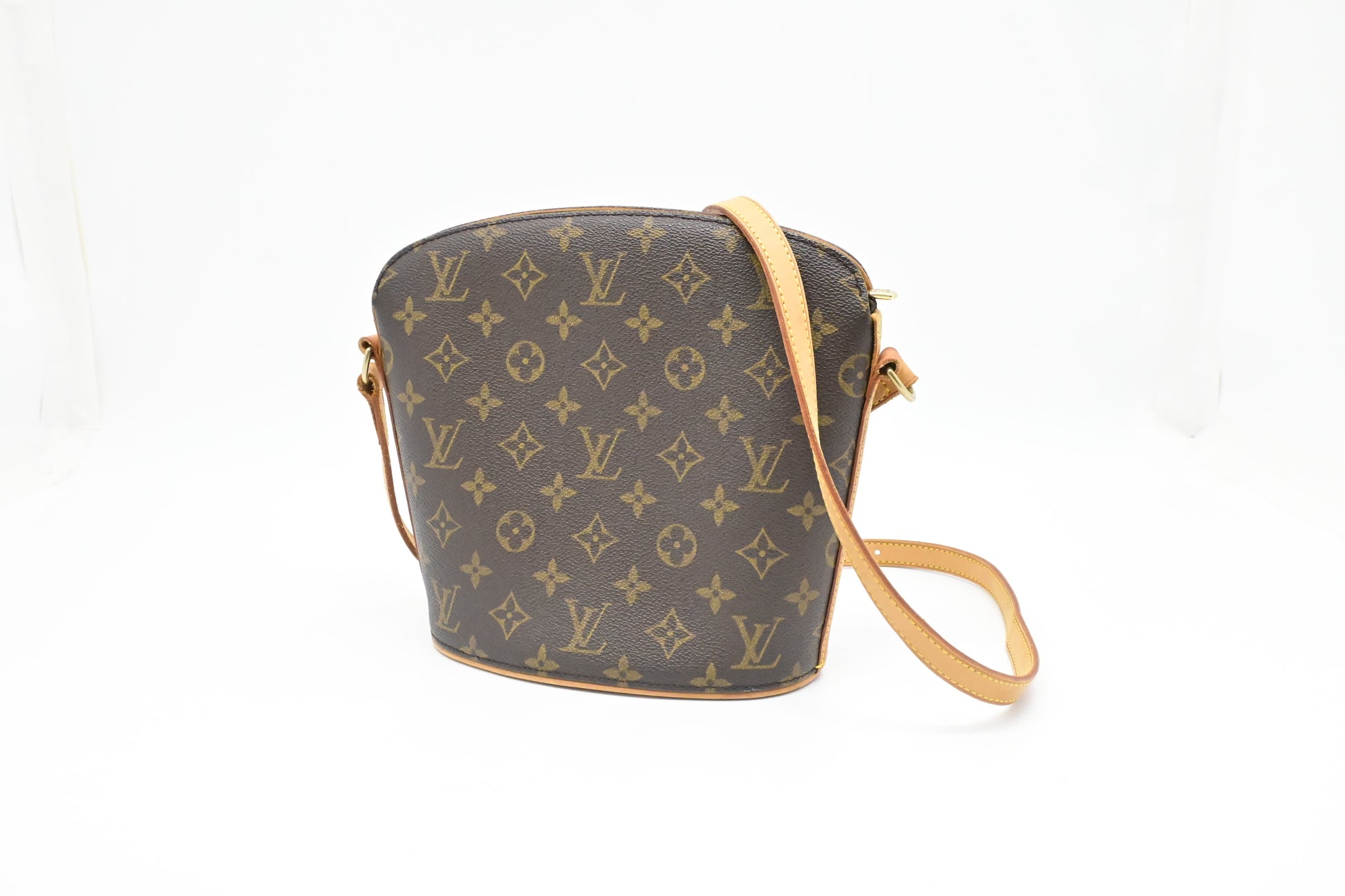 Louis Vuitton Drouot Monogram Canvas Handbag Canvas 4