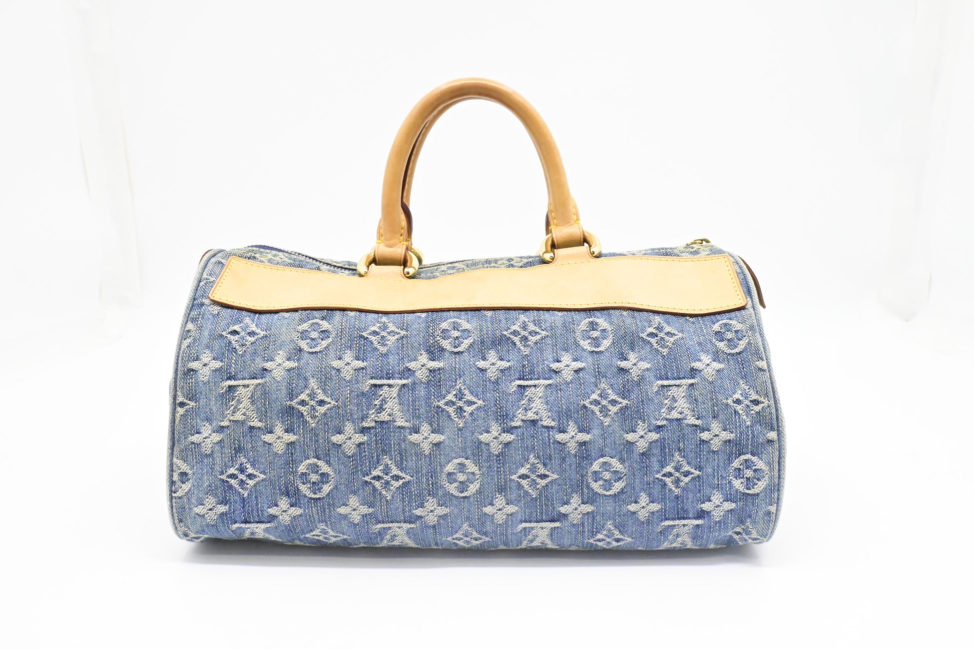 Louis Vuitton Neo Speedy Denim Canvas Blue Handbag