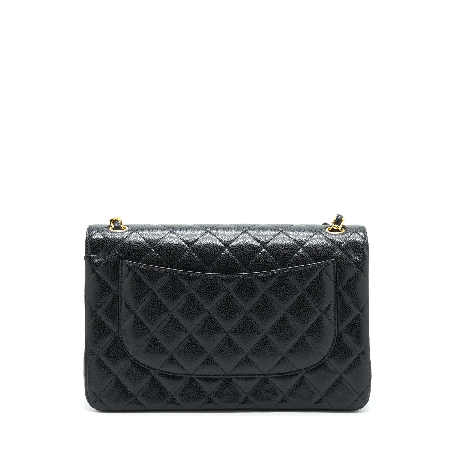 Chanel Jumbo Classic Double Flap Caviar GHW Black Shoulder Bag